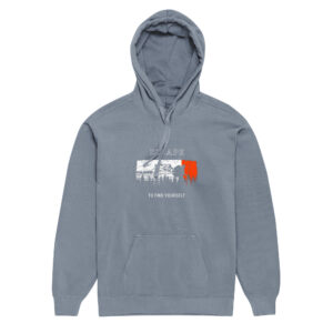 Unisex garment-dyed hoodie