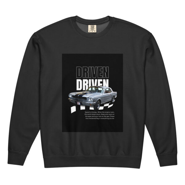 Unisex garment-dyed fleece crewneck sweatshirt