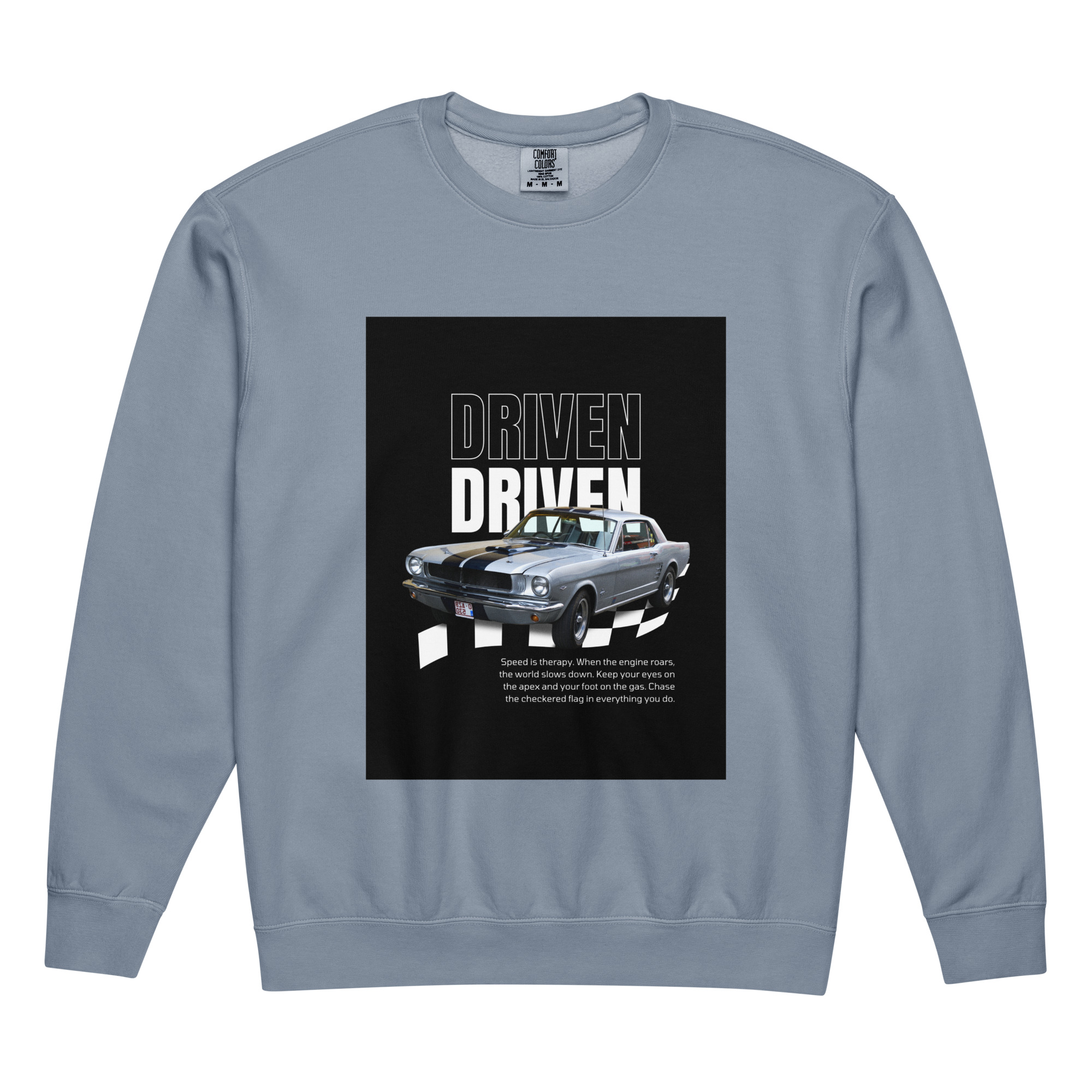 Unisex garment-dyed fleece crewneck sweatshirt - Image 2