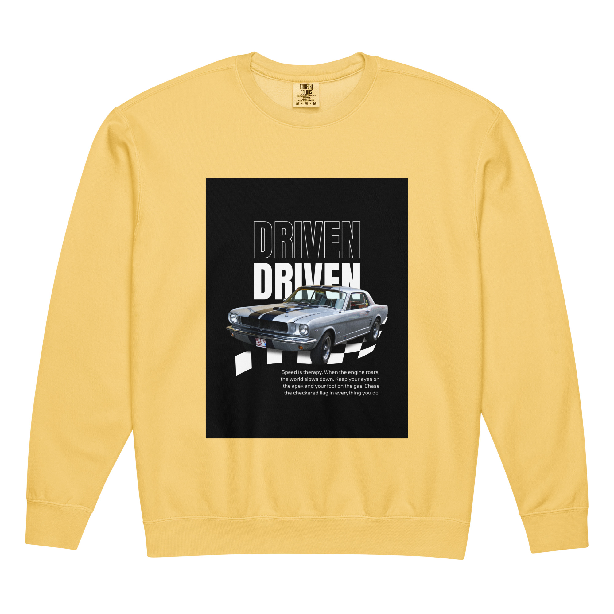 Unisex garment-dyed fleece crewneck sweatshirt - Image 3