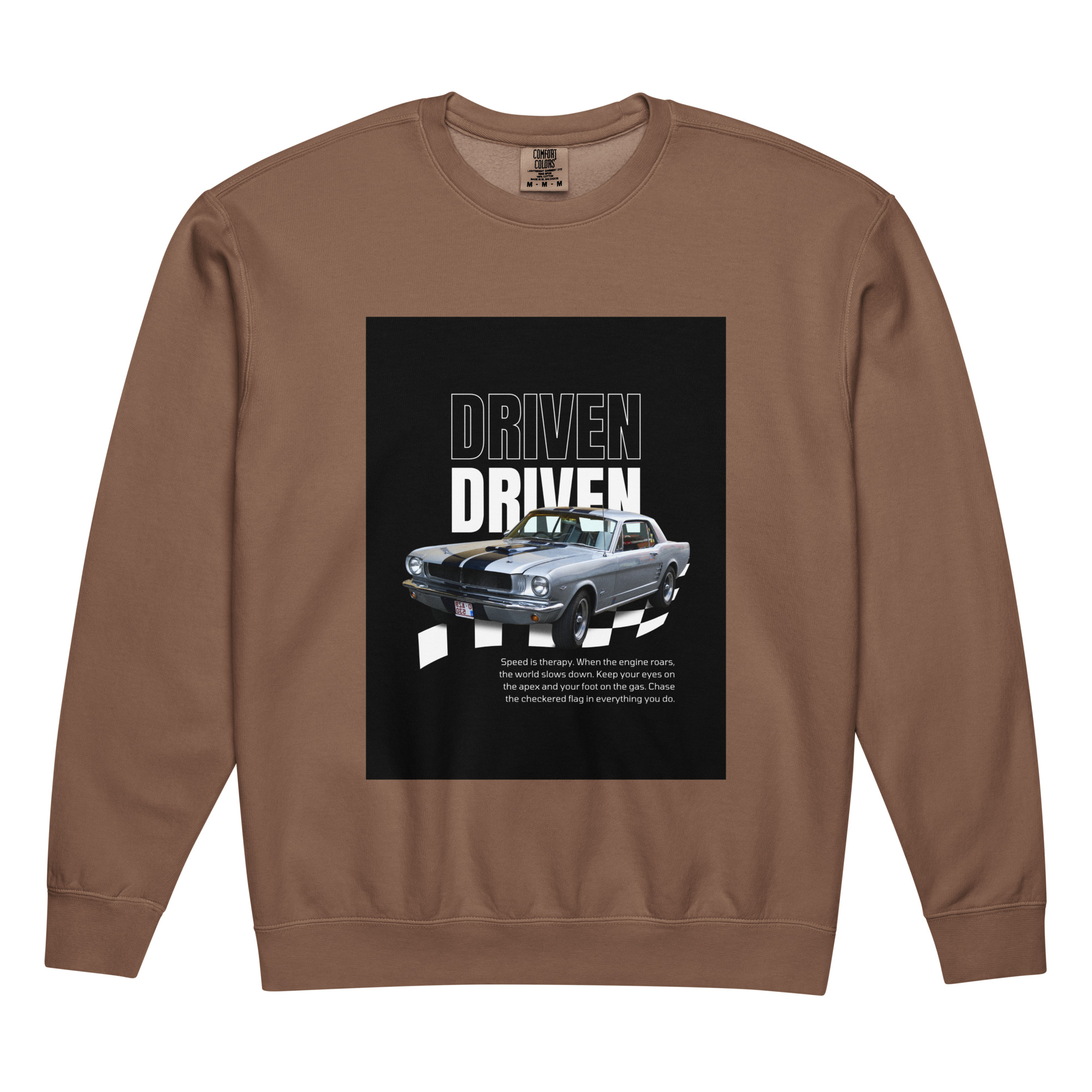 Unisex garment-dyed fleece crewneck sweatshirt - Image 6