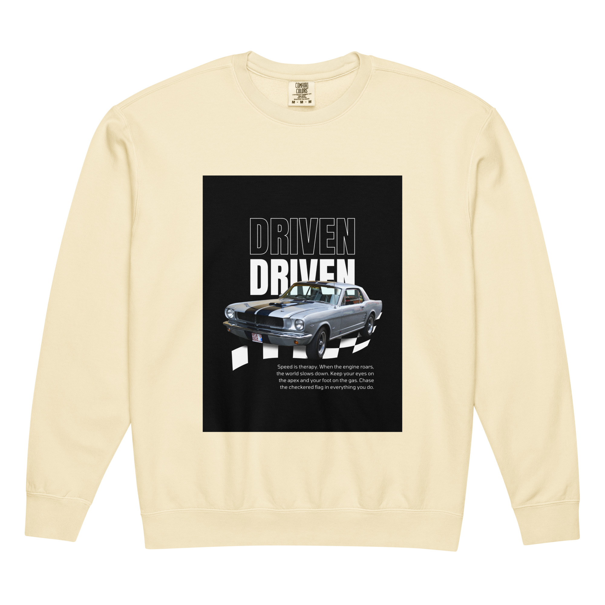 Unisex garment-dyed fleece crewneck sweatshirt - Image 9