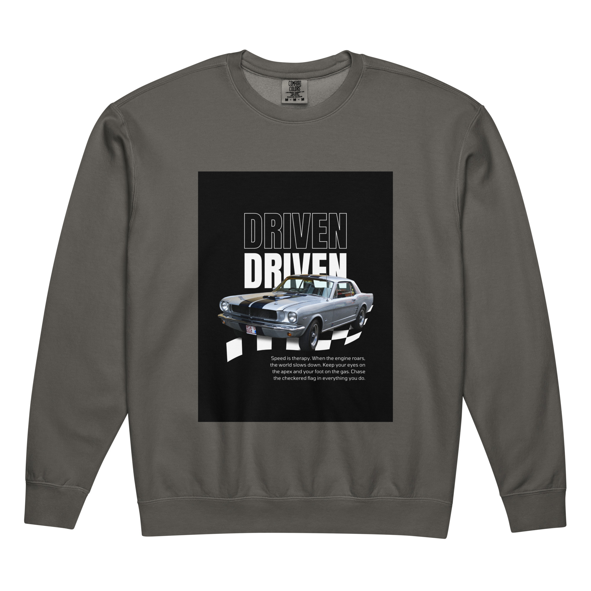 Unisex garment-dyed fleece crewneck sweatshirt - Image 12