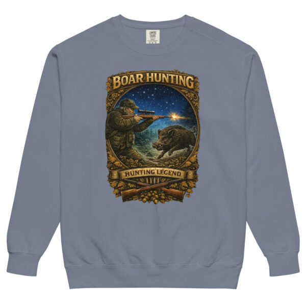 Unisex garment-dyed sweatshirt